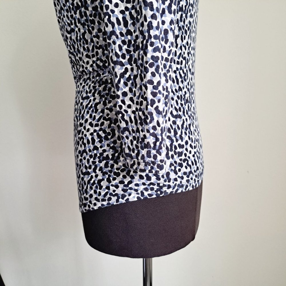 Michael Kors Print Top Long Sleeve Cowl Neck Size P/M Great Condition - Picture 5 of 7